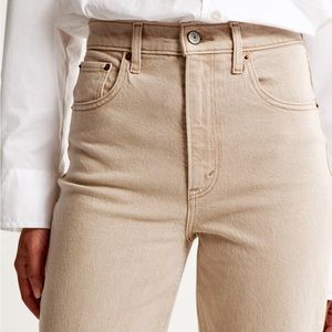 90s ultra high rise straight leg jeans